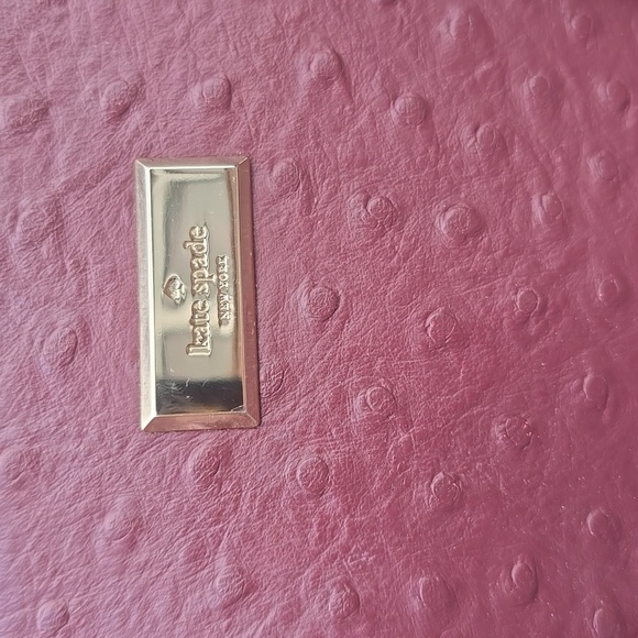 Kate Spade Bristol Drive Ostrich Cherrywood bag 2 Way Bag - Picture 12 of 15